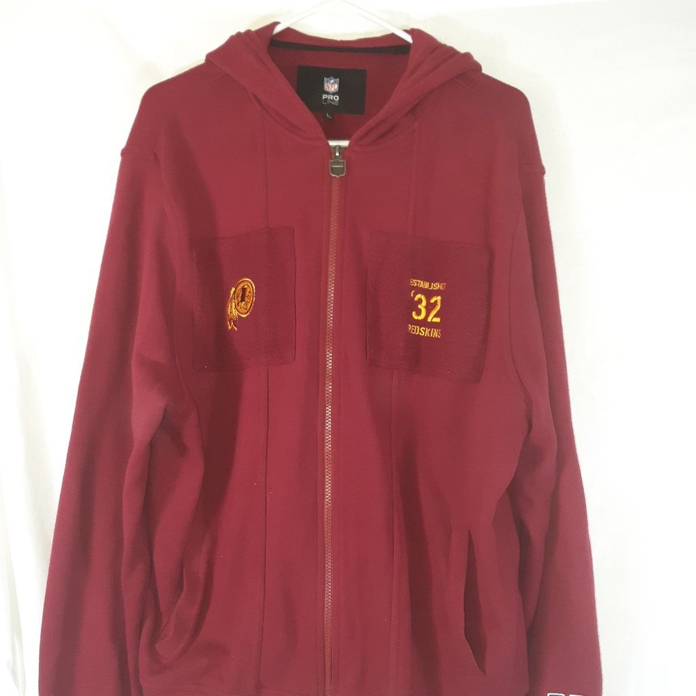 NFL Pro Line Washington Redskins Vintage Zip Up Hoodie Size L